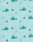 Fresk Set 3 manusi de muselina pentru baie model Submarine