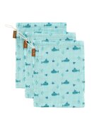Fresk Set 3 manusi de muselina pentru baie model Submarine