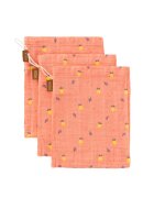 Fresk Set 3 manusi de muselina pentru baie model Summer Fruit