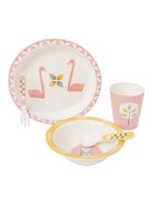 Fresk Set 5 piese pentru masa bebelusi din bambus Swan