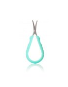FridaBaby Foarfecuta pentru unghii Easy Grip ergonomica cu varf rotunjit maner antialunecare husa de protectie 0 luni+ otel inoxidabil Fara BPA VerdeTurquoise