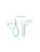 FridaBaby Foarfecuta pentru unghii Easy Grip ergonomica cu varf rotunjit maner antialunecare husa de protectie 0 luni+ otel inoxidabil Fara BPA VerdeTurquoise