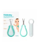 FridaBaby Foarfecuta pentru unghii Easy Grip ergonomica cu varf rotunjit maner antialunecare husa de protectie 0 luni+ otel inoxidabil Fara BPA VerdeTurquoise