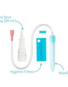 FridaBaby Kit aspirator nazal 3 in 1 cu spray cu apa de mare si 10 filtre igienice transparent