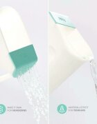 FridaBaby Recipient de clatire control The Flow Rinser 2 moduri de turnare protectie ochi si urechi maner ergonomic compatibila cu masina de spalat vase Alb