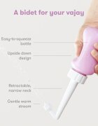 FridaMom Dus vaginal Roz pentru igiena intima 300 ml cu punga de depozitare