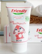 Friendly Organic Pasta de dinti pentru copii cu aroma de zmeura 50 ml
