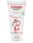 Friendly Organic Pasta de dinti pentru copii cu aroma de zmeura 50 ml