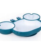 Giligums Farfurie Crab Premium din silicon fara BPA 6 luni+ albturcoaz
