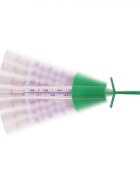 Gima Termometru clasic New Ecological Oval cu Galinstan din sticla fara mercur fara baterii cu agitator alb