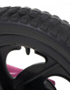 Gimme Bicicleta copii fara pedale Teddy Pink 11 inch roti din spuma EVA varsta 3-6 ani inaltimea de 85-110 cm cadru usor din otel inaltime sezut reglabila 30-41 cm ghidon reglabil