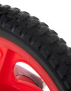 Gimme Bicicleta copii fara pedale Viko Red 11 inch varsta 3-6 ani inaltimea de 85-100 cm roti din material EVA rezistent inaltime sezut reglabila 30-42 cm sarcina maxima de pana la 30 kg