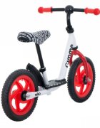 Gimme Bicicleta copii fara pedale Viko Red 11 inch varsta 3-6 ani inaltimea de 85-100 cm roti din material EVA rezistent inaltime sezut reglabila 30-42 cm sarcina maxima de pana la 30 kg