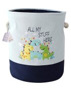 Ginger Home Cos pliabil pentru jucariihaine cu manere Dino