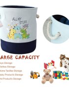 Ginger Home Cos pliabil pentru jucariihaine cu manere Dino