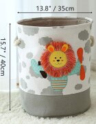 Ginger Home Cos pliabil pentru jucariihaine cu manere Lion