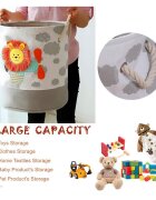Ginger Home Cos pliabil pentru jucariihaine cu manere Lion