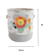 Ginger Home Cos pliabil pentru jucariihaine cu manere Lion