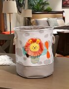 Ginger Home Cos pliabil pentru jucariihaine cu manere Lion