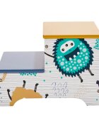 Ginger Home Inaltator cu doua trepte si spatiu depozitare din lemn MDF Monster