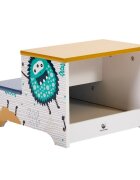 Ginger Home Inaltator cu doua trepte si spatiu depozitare din lemn MDF Monster