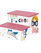Ginger Home Inaltator cu doua trepte si spatiu depozitare din lemn MDF Super Girl