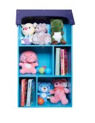 Ginger Home Organizator casuta din lemn pentru jucarii si carti Univers