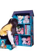 Ginger Home Organizator casuta din lemn pentru jucarii si carti Univers