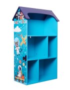 Ginger Home Organizator casuta din lemn pentru jucarii si carti Univers