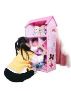 Ginger Home Organizator copii Dreams tip casuta din lemn pentru jucarii si carti cu 5 compartimente cadru robust din MDF cu colturi si margini rotunjitedimensiuni 54x27x915 cm