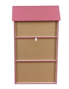 Ginger Home Organizator copii Super Girl tip casuta din lemn pentru jucarii si carti cu 5 compartimente cadru robust din MDF cu colturi si margini rotunjitedimensiuni 54x27x915 cm