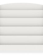 Ginger Home Organizator cu rafturi pentru carti si reviste Alb din MDF usor de curatatmargini rotunjitedimensiuni 80x30x80 cm