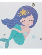 Ginger Home Organizator cu rafturi pentru carti si reviste din lemn Mermaid