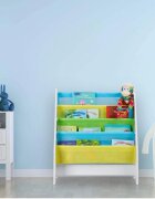 Ginger Home Organizator cu rafturi pentru carti si reviste din lemn Mermaid
