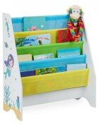 Ginger Home Organizator cu rafturi pentru carti si reviste din lemn Mermaid