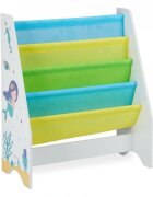 Ginger Home Organizator cu rafturi pentru carti si reviste din lemn Mermaid