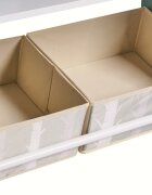 Ginger Home Organizator din lemn cu 2 cutii textile rafturi si tabla Forest