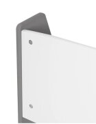Ginger Home Organizator din lemn pentru copii AlbGri cu 4 rafturi pentru carti si reviste61x30x70 cm