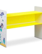 Ginger Home Organizator din lemn pentru jucarii cu 9 cutii textile Mermaid
