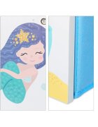 Ginger Home Organizator din lemn pentru jucarii cu 9 cutii textile Mermaid