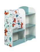 Ginger Home Organizator din lemn pentru jucarii si carti Dogs