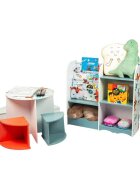 Ginger Home Organizator din lemn pentru jucarii si carti Dogs