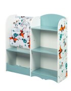 Ginger Home Organizator din lemn pentru jucarii si carti Dogs