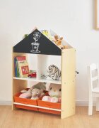 Ginger Home Organizator din lemn pentru jucarii si carti Wood