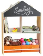 Ginger Home Organizator din lemn pentru jucarii si carti Wood