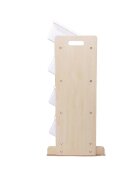 Ginger Home Organizator din lemn Wood Alb pentru jucarii si carticu 16 cutii de depozitare din plastic interschimbabile de diferite dimensiuniutilizare camera copiigradiniteafterschool
