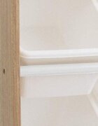 Ginger Home Organizator din lemn Wood Alb pentru jucarii si carticu 16 cutii de depozitare din plastic interschimbabile de diferite dimensiuniutilizare camera copiigradiniteafterschool