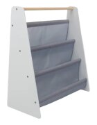 Ginger Home Organizator Nursery White din MDF si lemn de pin pentru carti si reviste copiijucariimateriale didactice si alte obiecte micidesign portabil cu manerdimensiune 60X25X60 cm