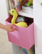 Ginger Home Organizator pentru jucarii si carti cu polite si 3 cutii depozitare Sky