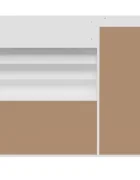 Ginger Home Organizator pentru jucarii si carti Montessori Alb cu 3 cutii4 rafturi carti si 2 politerealizat din mdfdimensiune 92x30x80 cm